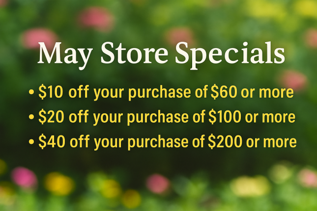 May Store Specials
