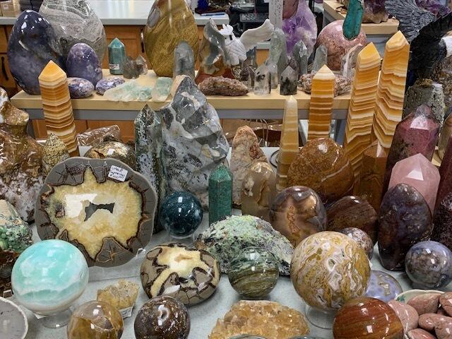 rocks orbs slices and towers